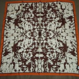 NICOLE MILLER 100% SILK SCARF 36" x 36"